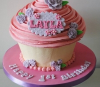 1st Birthday Giant Cupcake