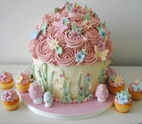 Vintage Fairy Giant Cupcake