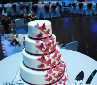 Butterfly wedding cake
