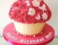 Pink Fuchsia Giant Cupcake