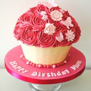 Pink Fuchsia Giant Cupcake