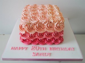 Ombre cake